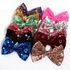 10Pcs 13CM New Big DIY Shiny Sequin Hair Bows for Hair Clips Handmade Applique Sequins Hair Bow Knot for Women Hair Accessories (10Pcs-D, With Clip) view 4