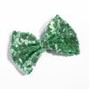 10Pcs 13CM New Big DIY Shiny Sequin Hair Bows for Hair Clips Handmade Applique Sequins Hair Bow Knot for Women Hair Accessories (10Pcs-N, With No Clip) view 1