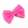 10Pcs 13CM New Big DIY Shiny Sequin Hair Bows for Hair Clips Handmade Applique Sequins Hair Bow Knot for Women Hair Accessories (10Pcs-I, With No Clip) view 2