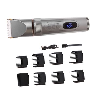 BAZEITFLOW 1set Rechargeable Hair Clipper Blades for Precision Grooming Led Display Ultra-Quiet Hair Types and Lengths
