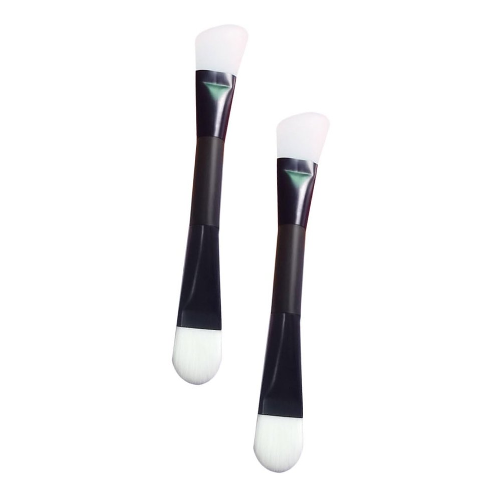 BESTYASH 2pcs Double-headed Mud Mask Brush Applicators for Even Skincare Application Easy to Clean Reusable Beauty Tool for Women
