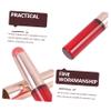 PartyKindom 3pcs Lip Gloss Brushes Cover Ergonomic Lipstick Applicator Concealer Brush for Women Portable Makeup Tool for Smooth Application and Blending view 4