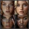 Glitter Freckles, 24PCS Glitter Freckles Face Tattoo, Sparkle Freckles for Women, Waterproof Gold Temporary Face Tattoos Glitter Glow Up Patches Makeup Patches (Holographic 6pcs) view 4