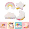 Baluue 4pcs Cute Rainbow Bath Salt Balls Set with Essential Oils for Relaxing Bubble Bath Friends and Family Aromatic Bathing Experience view 2