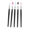 Healeved 5pcs Silicone Makeup Eye Shadow Brush Lipstick Brush Applicator Compact and Portable Makeup Tools view 1