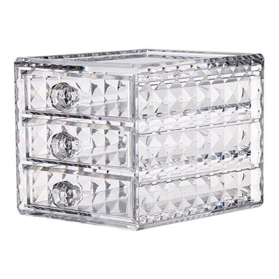 AUTSUPPL Makeup Organizer Acrylic Jewelry Storage Box Drawer Dividers Cosmetics Holder Desktop Organizer