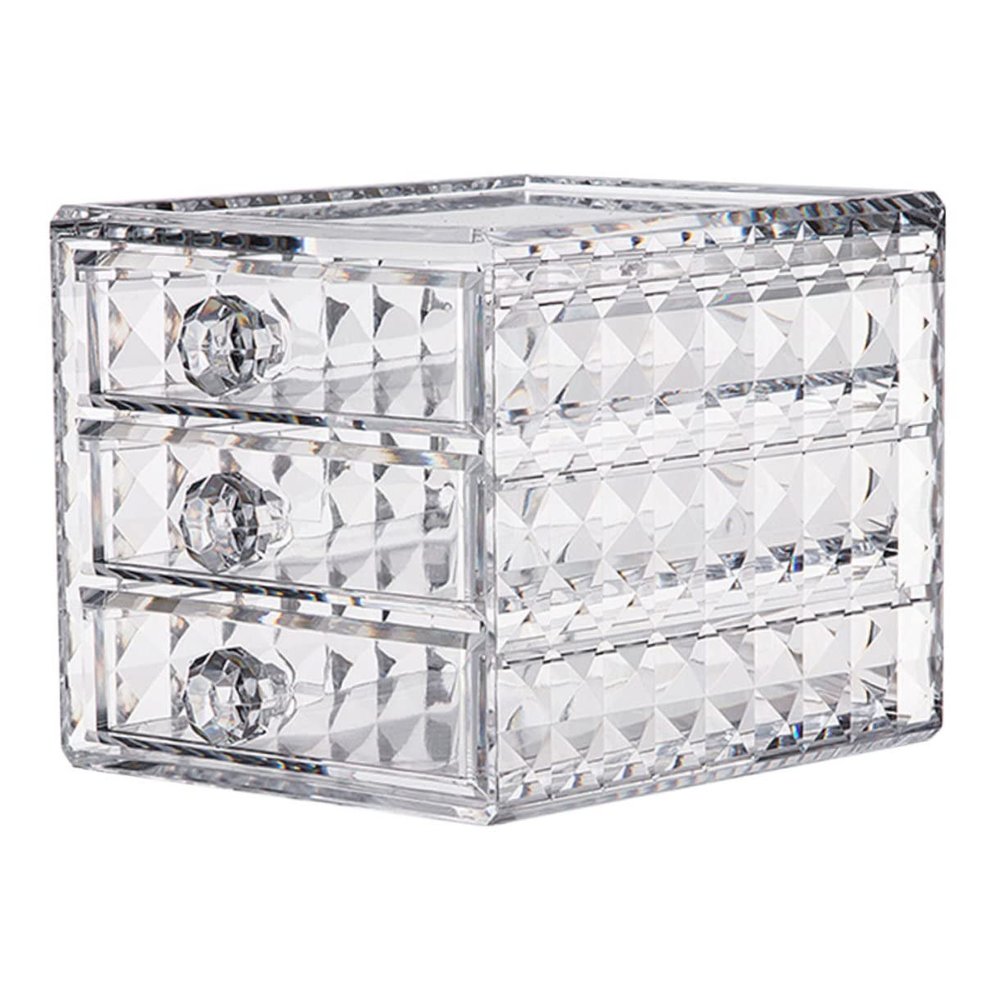 AUTSUPPL Makeup Organizer Acrylic Jewelry Storage Box Drawer Dividers Cosmetics Holder Desktop Organizer