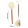 WRITWAA Long Handle Bath Brush Soft Bath Puff Body Scrubber with Bath Ball for Shower Exfoliating Back Massage Brush for Full Body Cleansing and Relaxation view 2