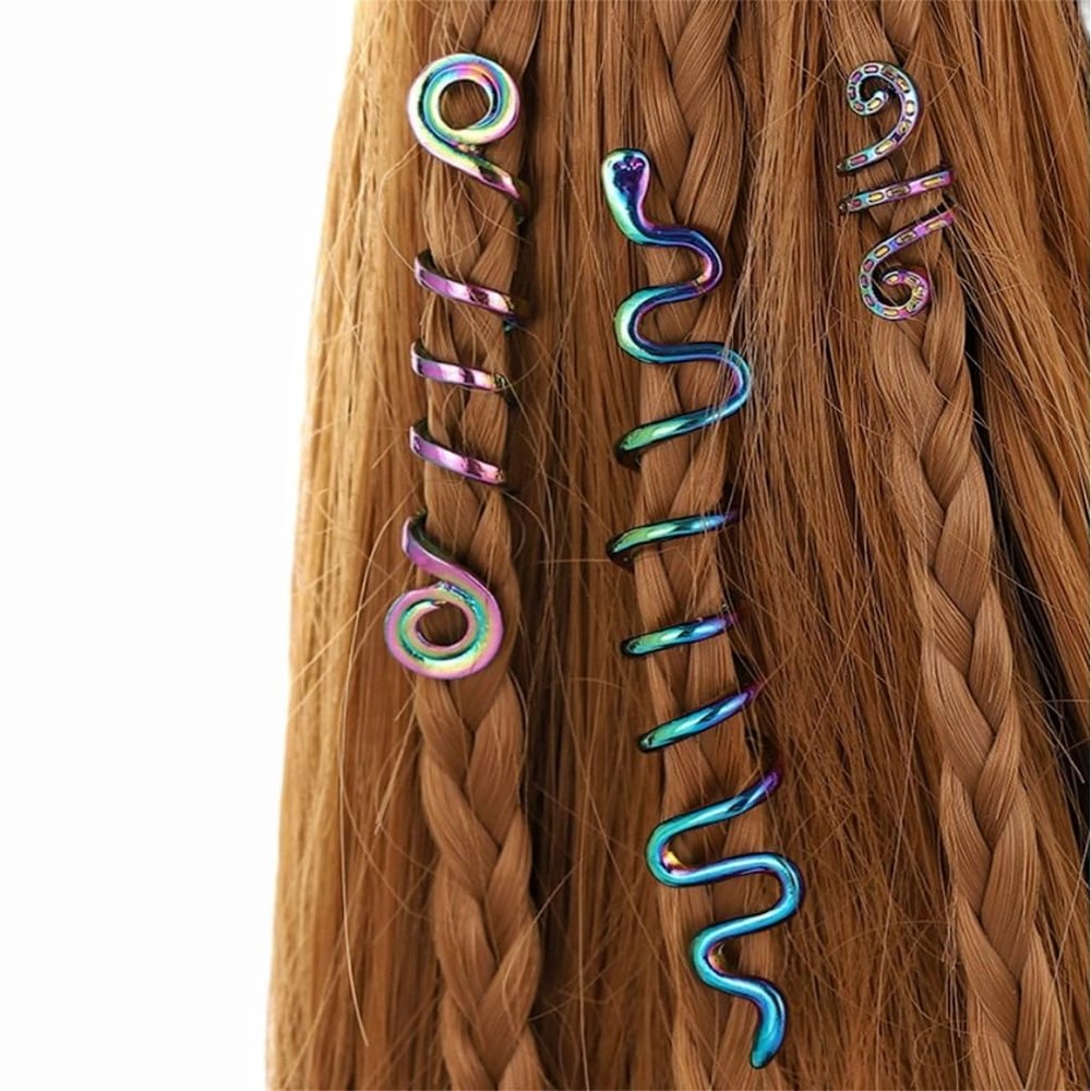 3lots Twisting Snake Shape Hair Clip Trendy Fashionable Women Hair Rings for Stylish and Creative Look