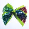 10Pcs 12CM Sparkly Sequins Hair Bows For Box Gift Ribbon Hair Bow Boutique For Headbands Hairpins (10Pcs Silver, With Clip) view 4