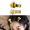 2PCS Honeybees Hair Clip Crochet Hairpin Fashion Hair Barrettes Elastic Hair Tie for Shopping Daily Wear Hair Decoration view 2