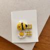 2PCS Honeybees Hair Clip Crochet Hairpin Fashion Hair Barrettes Elastic Hair Tie for Shopping Daily Wear Hair Decoration view 4