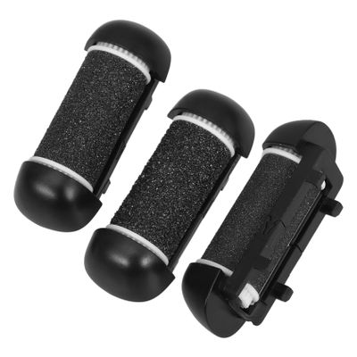 AUTSUPPL 3Pcs Replacement Roller for Electric Foot File Callus Remover Refill Heads for Smooth Feet Multifunctional Pedicure Supplies for Rough Skin Care