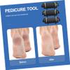 AUTSUPPL 3Pcs Replacement Roller for Electric Foot File Callus Remover Refill Heads for Smooth Feet Multifunctional Pedicure Supplies for Rough Skin Care view 4
