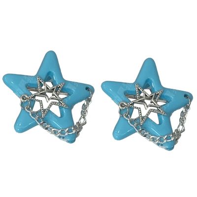 1 pair or 1 Piece Star Hair Clip Tassels Pendant Hairpins Sweet Cool Girls Hair Adornment Headwear Hair Accessories