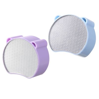 NOLITOY 2pcs Hair Remover Dual-Sided Exfoliation Tool for Women and Men Manual Hair Removal and Foot Grinding Portable Handheld Design and Bear Style