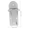 BAZEITFLOW Hair Clipper Holder Storage Rack for Shaving Tools and Hairdressing Trimmers Wall-mounted Organizer for Bathroom Convenient Silver Design view 2