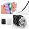 BESTYASH 200pcs Eyelash Grafting Brushes Convenient Makeup Tool for Eyelash and Eyebrow Cleaning for Beauty Shops and Home Use and Swabs view 3