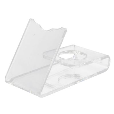 WOFASHPURET Acrylic Razor Stand Holder for Bathroom Sturdy Shaving Tool Display Rack Non-Slip Base for Safety Razors and Shaving Brushes