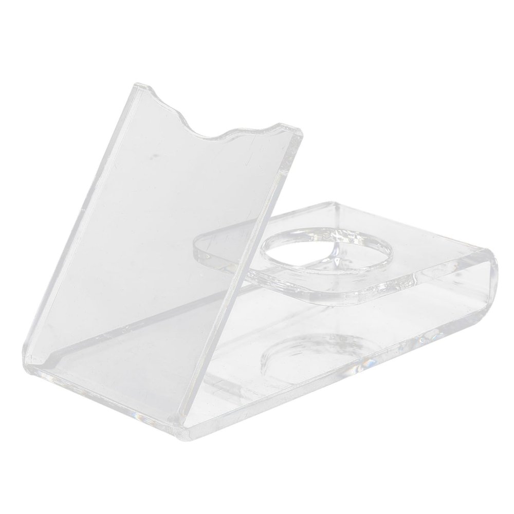 WOFASHPURET Acrylic Razor Stand Holder for Bathroom Sturdy Shaving Tool Display Rack Non-Slip Base for Safety Razors and Shaving Brushes