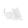 WOFASHPURET Acrylic Razor Stand Holder for Bathroom Sturdy Shaving Tool Display Rack Non-Slip Base for Safety Razors and Shaving Brushes view 2