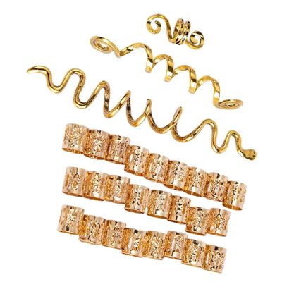 Creative Twist Hair Clip Set Music Festival Hair Clip Adjustable Braid Rings for Festival Fashion Enthusiasts
