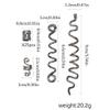 Creative Twist Hair Clip Set Music Festival Hair Clip Adjustable Braid Rings for Festival Fashion Enthusiasts view 3