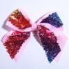 10Pcs 12CM Sparkly Sequins Hair Bows For Box Gift Ribbon Hair Bow Boutique For Headbands Hairpins (10Pcs Lt Pink, With No Clip) view 1