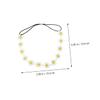PartyKindom 5pcs Unique Daisy Flower Headband Girls Headband Hair Band for Women Lady Headdress view 2