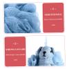 Baluue 3pcs Bear Shaped Bath Sponge Exfoliating Body Scrubber Mesh Shower Pouf Bath Shower Ball and Fade-Resistant view 2