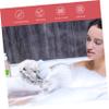 Baluue 3pcs Bear Shaped Bath Sponge Exfoliating Body Scrubber Mesh Shower Pouf Bath Shower Ball and Fade-Resistant view 3