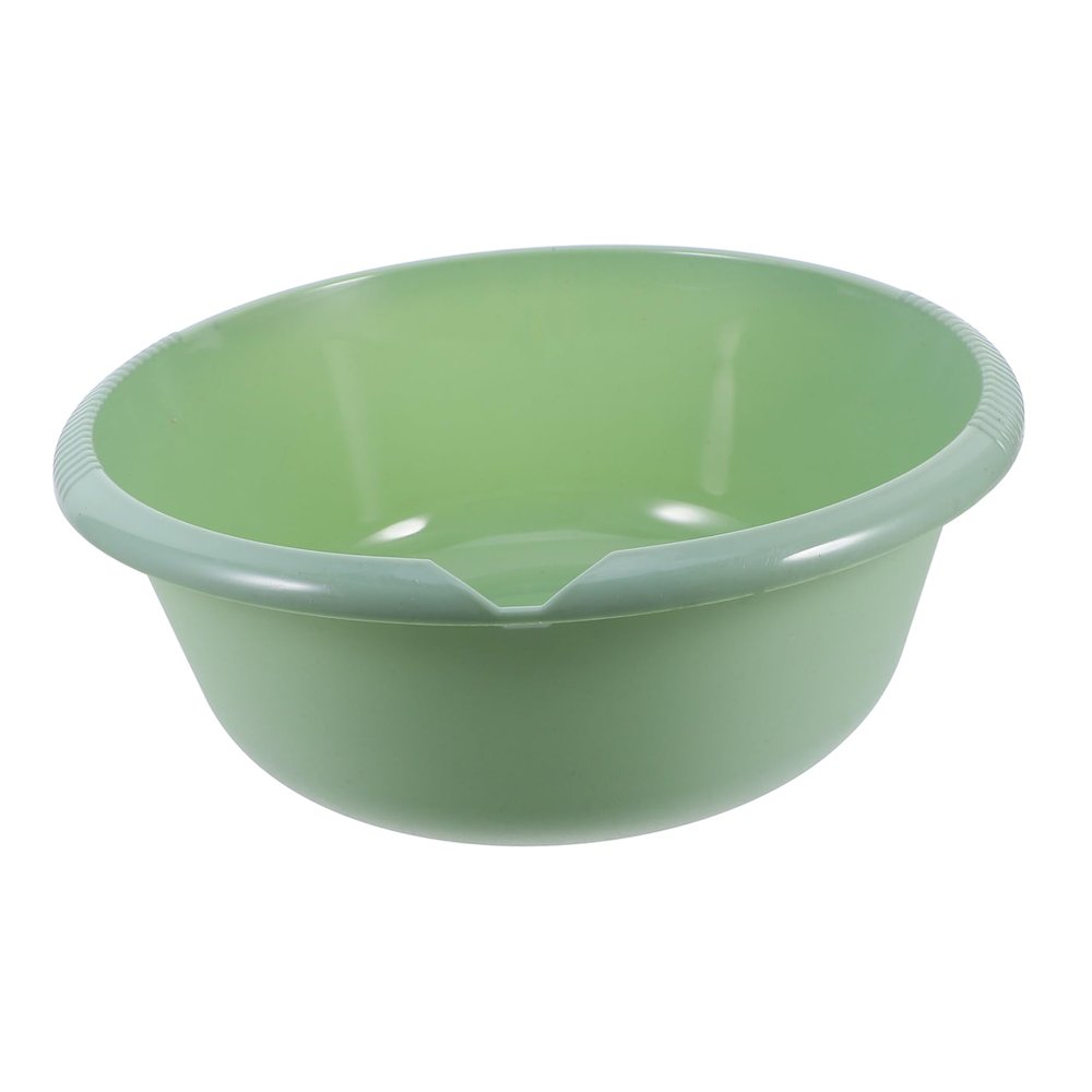 jojofuny Wash Basin Drainage Spout Thickened Plastic Tub for Home Use Versatile Basin for Washing Clothes Facial Cleansing and Foot Bathing in Green