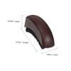 BAZEITFLOW Wood Beard and Hair Brush with Soft Bristles - Wood Handle for Comfortable Grip Multi-function Grooming Tool for Men Beards and Hair Portable for Travel view 2