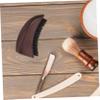 BAZEITFLOW Wood Beard and Hair Brush with Soft Bristles - Wood Handle for Comfortable Grip Multi-function Grooming Tool for Men Beards and Hair Portable for Travel view 4
