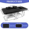 AOKNV 1250 LBS Adjustable Massage Table, L 75" W 31.5" H 25.3" Lash Bed, Stainless Steels Massage Bed, 4.3" Thick Built-in High-Density Foam Waterproof and Non-Slip Leather Exterior, Black view 3
