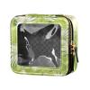 siphylline Leaf Green Clear Small Makeup Bag Toiletry Bag with Zipper Makeup Bag Organizer for Women view 1