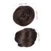 PACKOVE 2 Pcs Fake Hair Bun Extensions Claw Clip Ponytail Bun Hair Piece for Women view 2