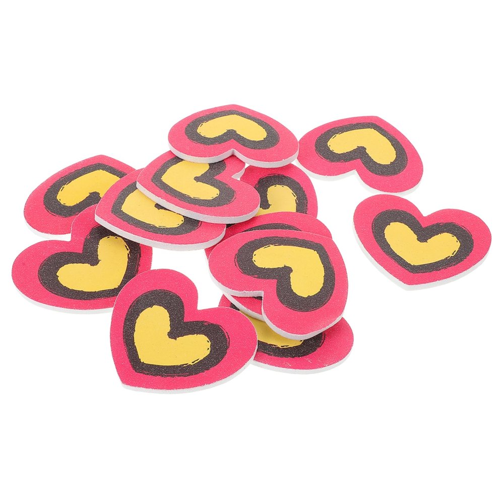 Baluue 20pcs Nail Sanding Blocks Heart Shape Nail Buffers Boards for Files for Manicure Art Supplies Women's Tools