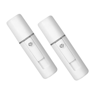 Healvian Nano Facial Steamer 2Pcs Portable Hydrating Mist Sprayer for Women USB Rechargeable Moisturizing Mister Visual Water Tank for Makeup and Deep Cleaning