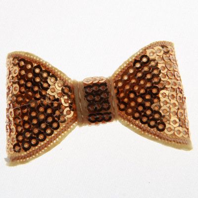 20Pcs Sequin Hair Bow Accessories, 5CM, Shiny Sparkle Design for Headbands and Hair Clips (20Pcs Gold, With No Clip)