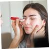 HAKIDZEL 3Pcs Silicone Lip Brush Set Lid Round Tip Applicator for Lipstick and Concealer Portable Makeup Brush for Women for Lip Balm and Scrub view 2