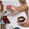 HAKIDZEL 3Pcs Silicone Lip Brush Set Lid Round Tip Applicator for Lipstick and Concealer Portable Makeup Brush for Women for Lip Balm and Scrub view 4