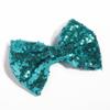 10Pcs 13CM New Big DIY Shiny Sequin Hair Bows for Hair Clips Handmade Applique Sequins Hair Bow Knot for Women Hair Accessories (10Pcs-H, With No Clip) view 2