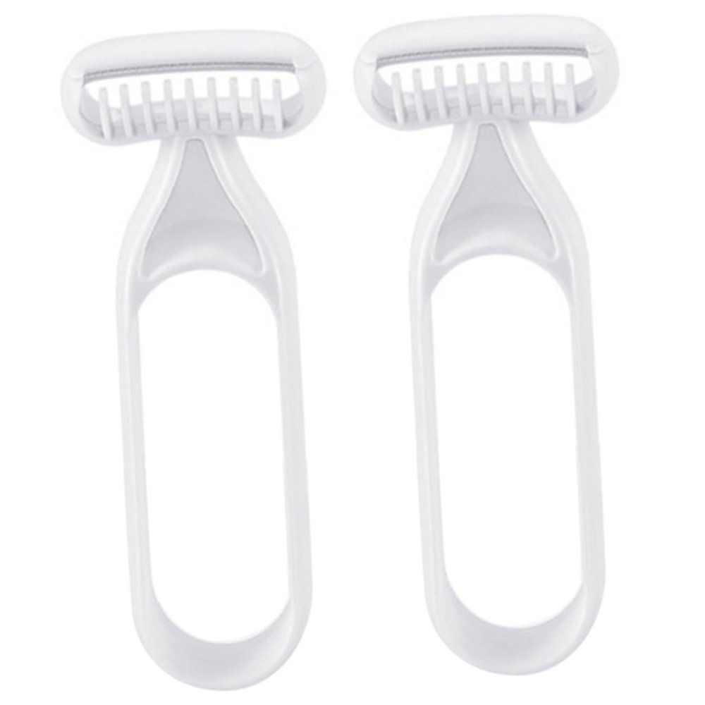 BAZEITFLOW 2pcs Armpit Hair Trimmer Manual Body Hair Remover for Women Precision for Legs and Underarms Lightweight and Design for Daily Use and Wet Shaving