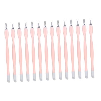 Baluue Nail Art Tool Set 30pcs Double-ended Dead Skin Fork for Instant Cuticle Removal Random Color