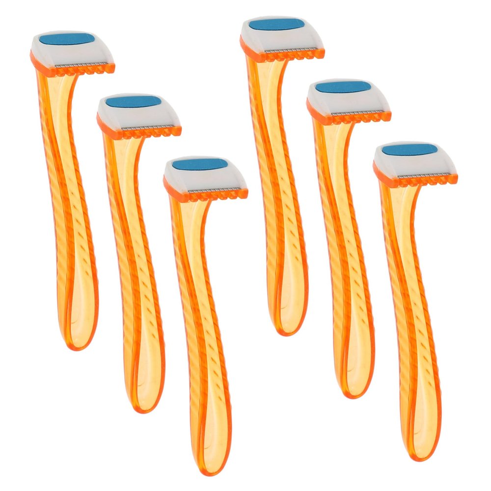 Happyyami 6pcs Women Body Hair Intimate Shaving Trimmer for Underarm and Leg Hair Removal Travel-Friendly Design Material Easy to Use Convenient Grooming Tools