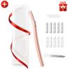 AIBRIT PRO Blue Bikini Trimmer for Women + Eyebrow Razor for Women (with 10 Replaced Blades) view 1