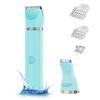 AIBRIT PRO Blue Bikini Trimmer for Women + Eyebrow Razor for Women (with 10 Replaced Blades) view 2