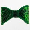 20Pcs Sequin Hair Bow Accessories, 5CM, Shiny Sparkle Design for Headbands and Hair Clips (20Pcs Green, With Clip) view 1