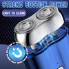 Mini Electric Shaver, IPX-7 Waterproof Razor Portable Mini Electric Men's Shaver (Gray) view 3